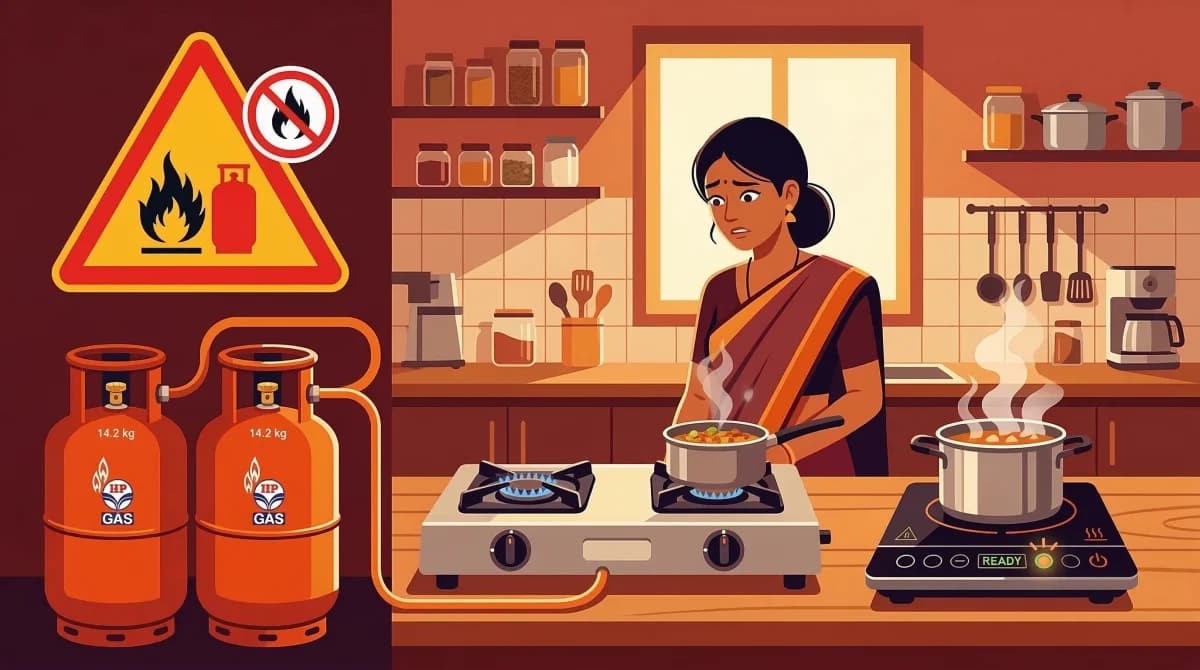 LPG Crisis Deepens: Essential Commodities Act Invoked, Refill Gap Now 25 Days