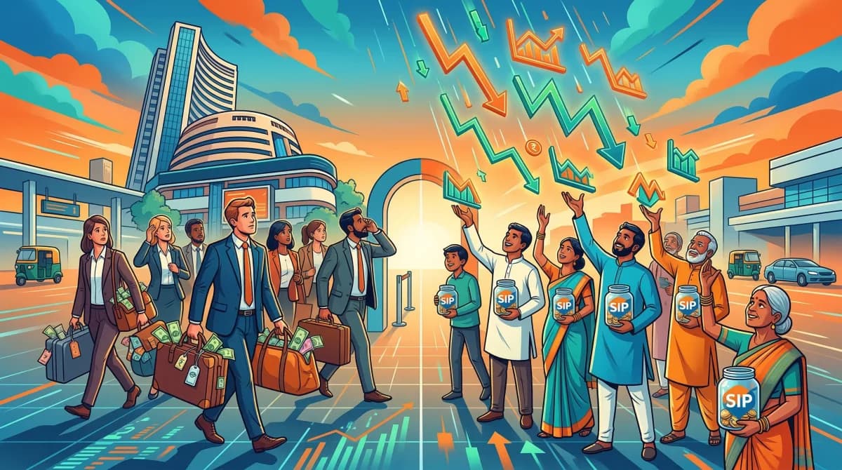 FII Selling and Your SIPs: Why Foreign Outflows Don't Hurt Long-Term Investors