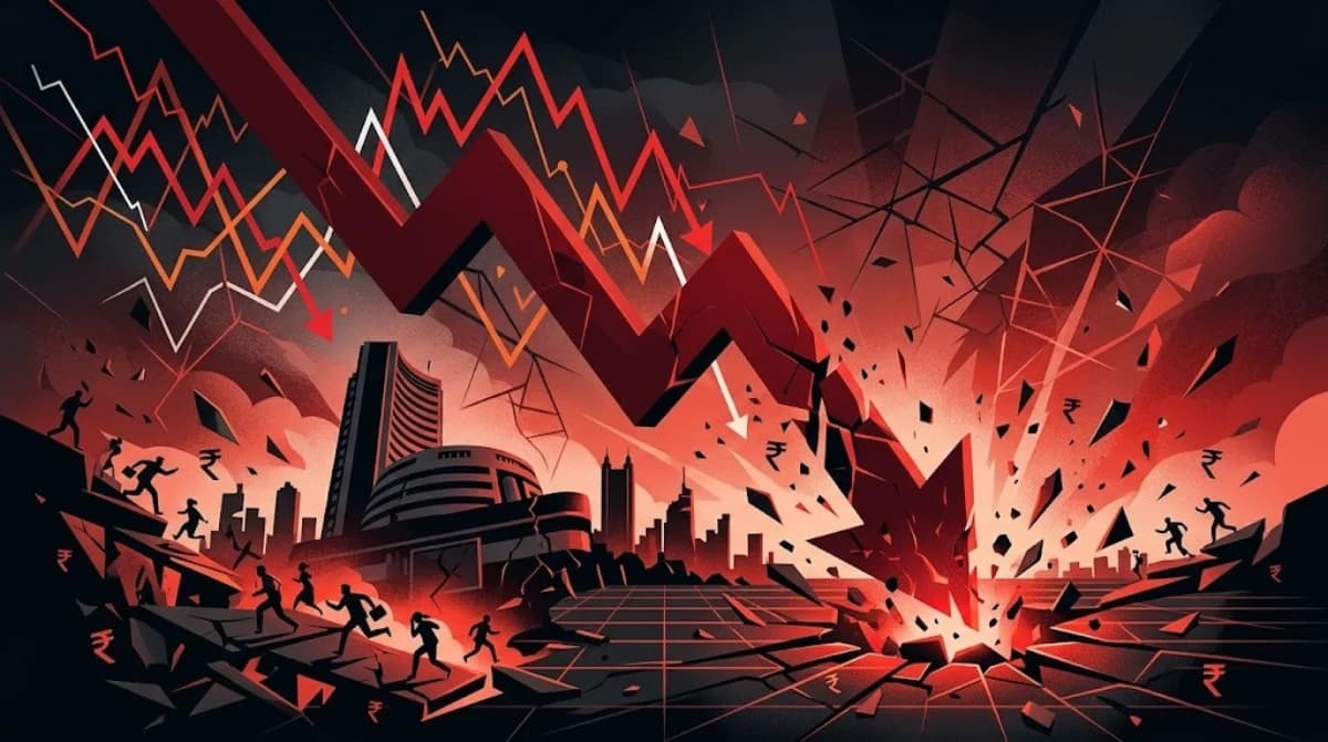 Sensex Crashes 1,635 Points on FY26's Last Day — What Happened