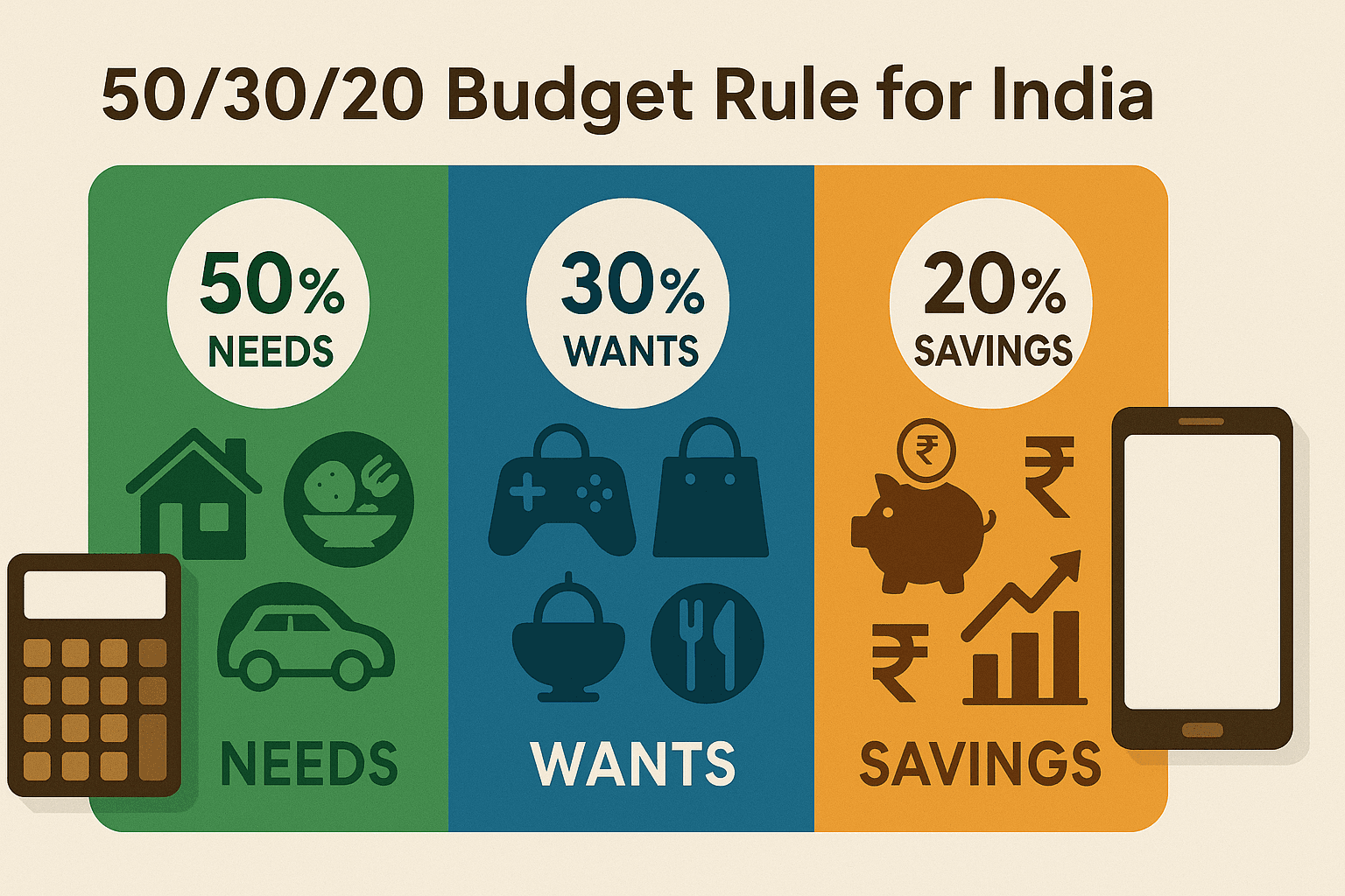 50/30/20 Rule for Budgeting in India: A Simple Budgeting Strategy