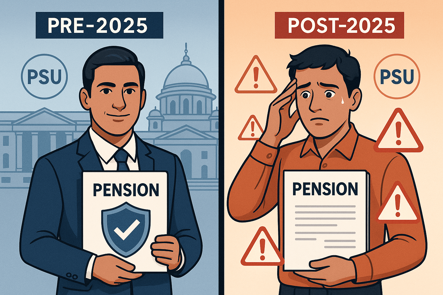 New PSU Pension Rules 2025: Complete Guide to CCS Amendment - 7 Benefits at Risk for Government Employees