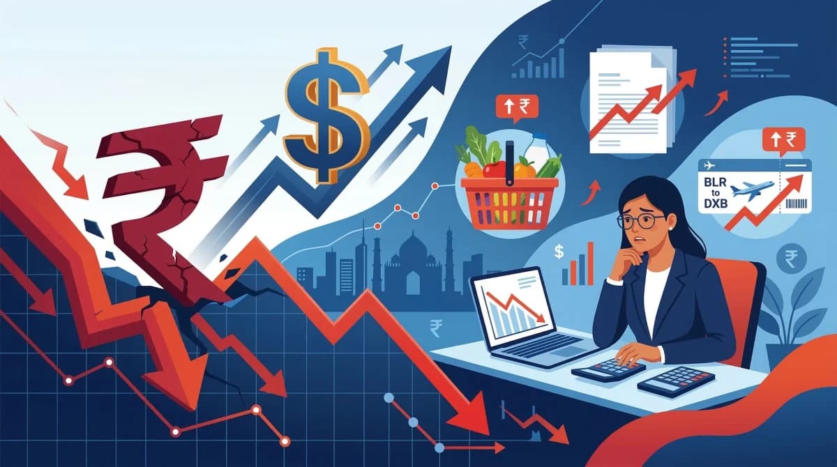 Rupee Hits Record Low at ₹92.46: How It Affects Your Money